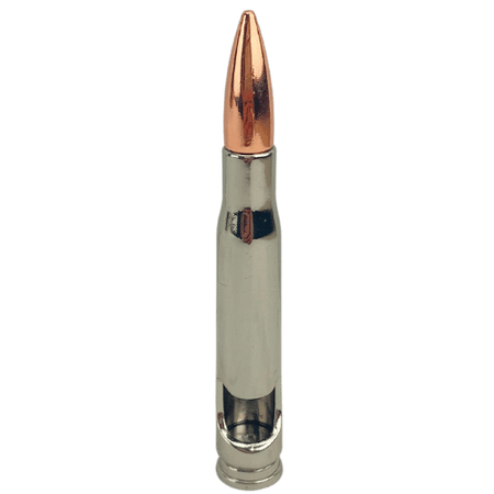 Abridor de Garrafas Bala de Fuzil Metal Niquel e Cobre 10cm - Palácio da Arte