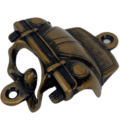 Abridor de Garrafas Fusca VW em Metal Ouro Velho Escovado 8,9x6,5cm - Palácio da Arte