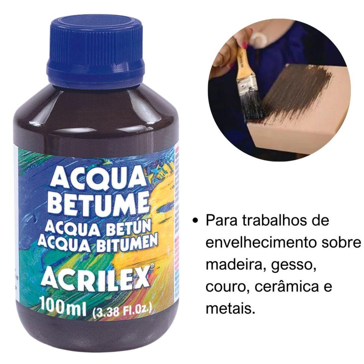 Acqua Betume Acrilex 100ml Envelhecedor - Palácio da Arte