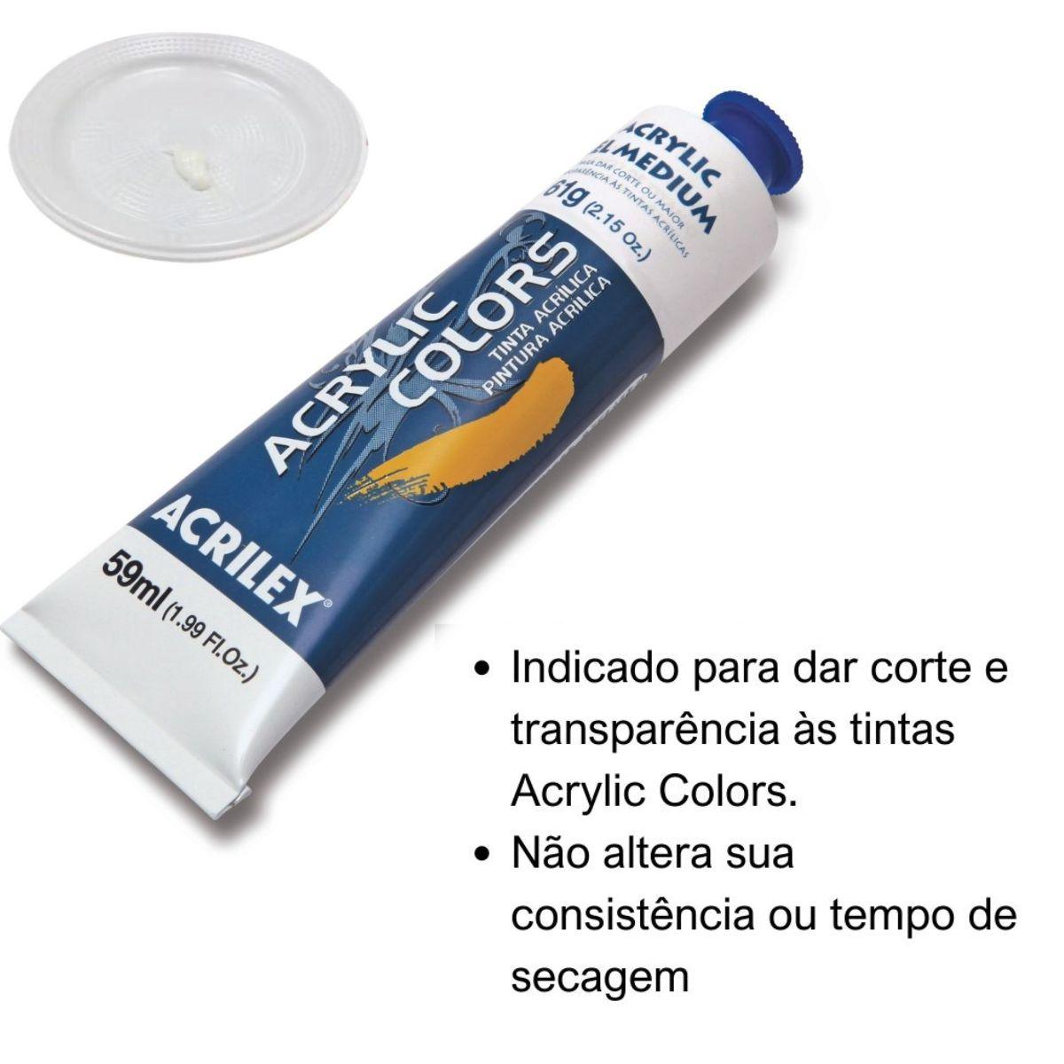 Acrylic Gel Medium Acrilex 59ml - Palácio da Arte