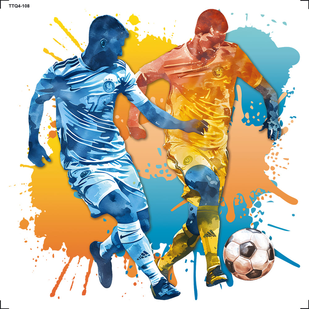 Transfer Têxtil 13,5x13,5cm TTQ4-108 Futebol
