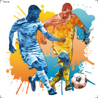 Transfer Têxtil Litoarte 13,5x13,5cm TTQ4-108 Futebol