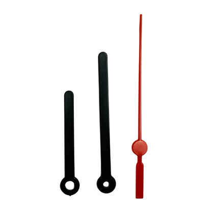 Ponteiros para Máquina de Relógio Palito 8cm Preto