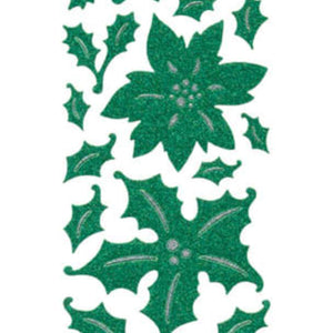 Adesivo Glitter Folhas de Natal AD820 Toke e Crie - Palácio da Arte