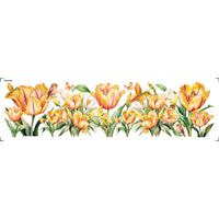 Transfer Têxtil Litoarte 24x7 TTB4-058 Barrado Campo de Tulipas