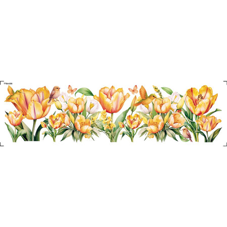 Transfer Têxtil 24x7 TTB4-058 Barrado Campo de Tulipas