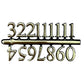 Algarismos e Números Arábico Ouro 1,1cm para Relógios - Palácio da Arte