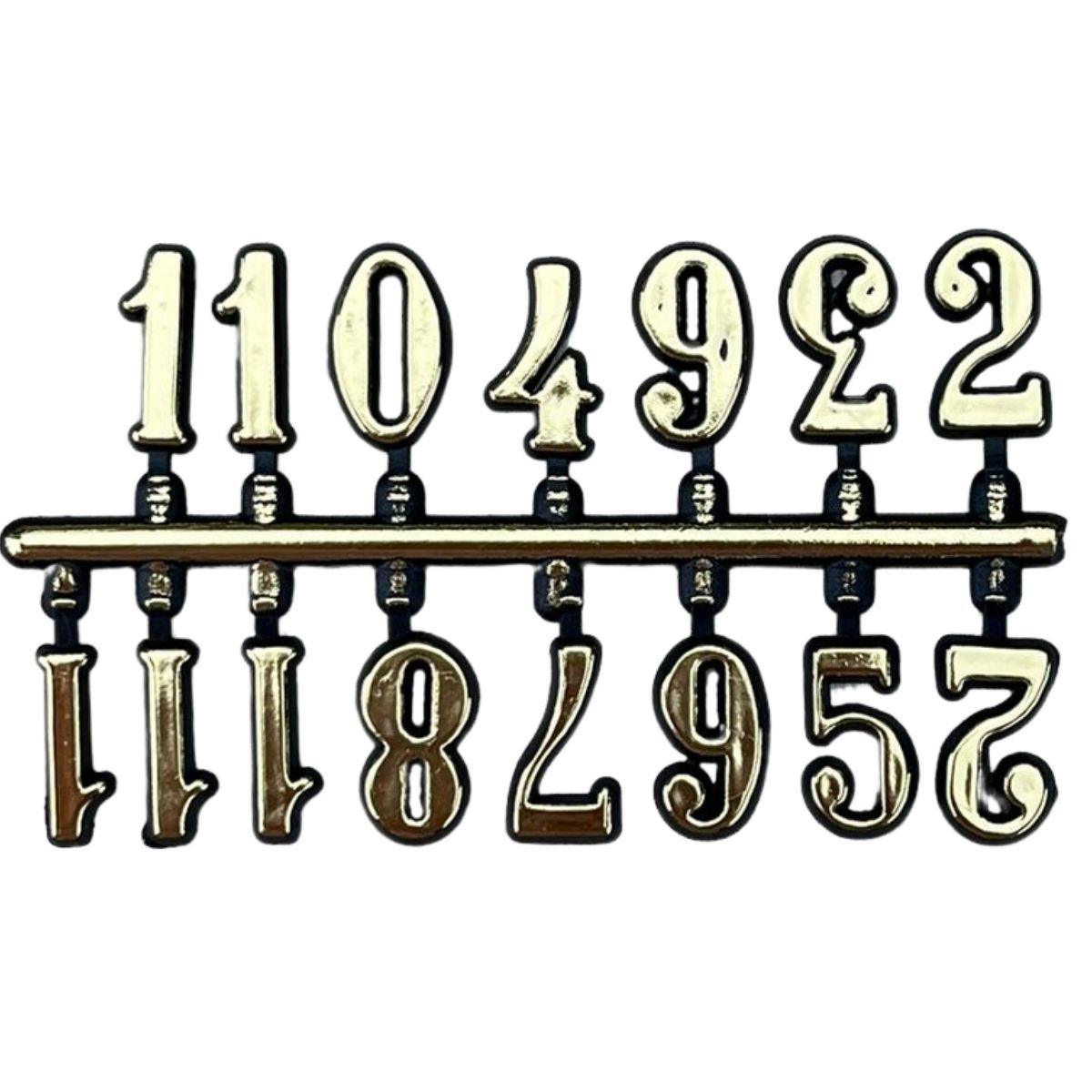 Algarismos e Números Arábico Ouro 1,5cm para Relógios - Palácio da Arte