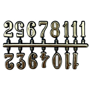 Algarismos e Números Arábico Ouro 1,5cm para Relógios - Palácio da Arte