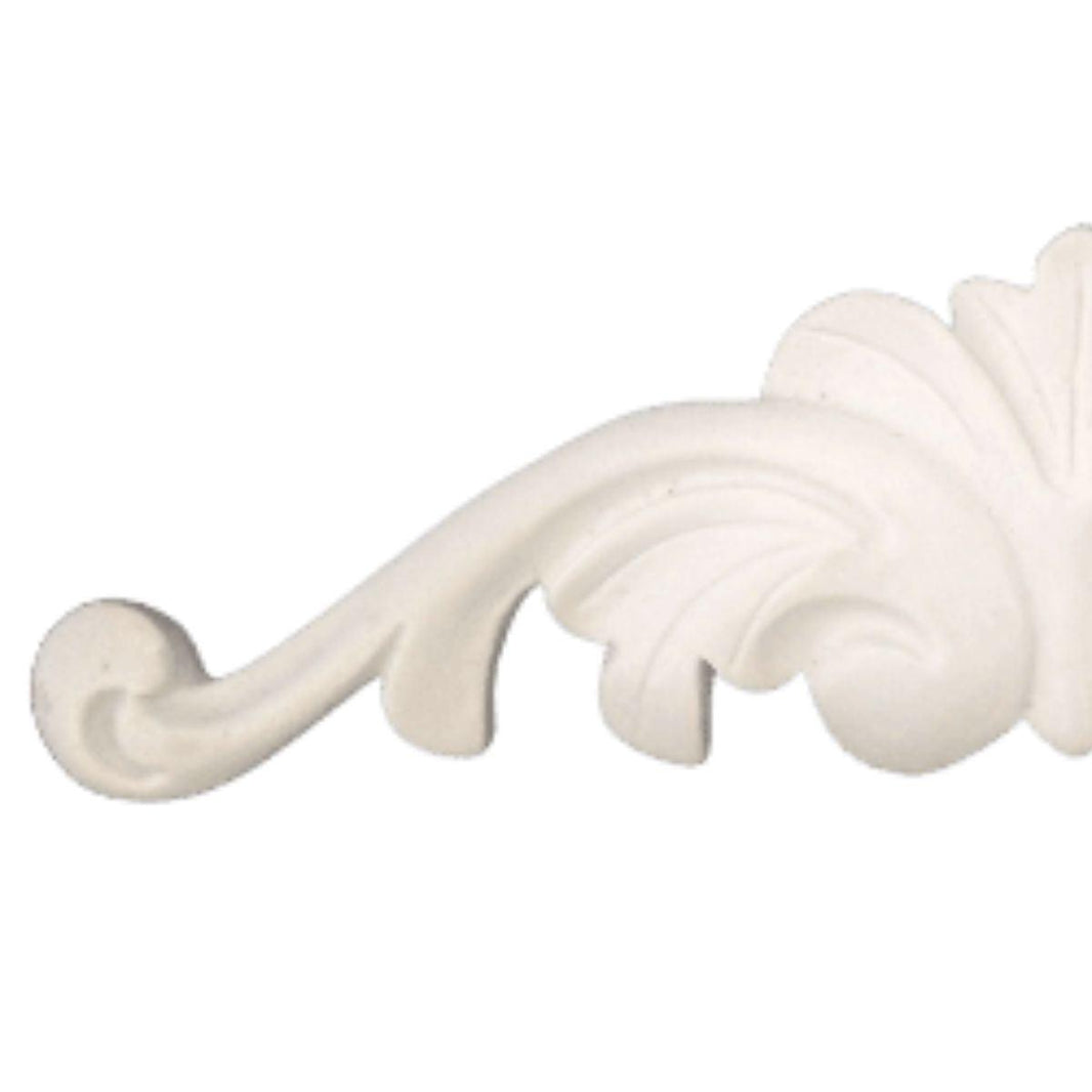 Aplique Arabesco Provençal 5,5x22,5cm em Resina - Palácio da Arte