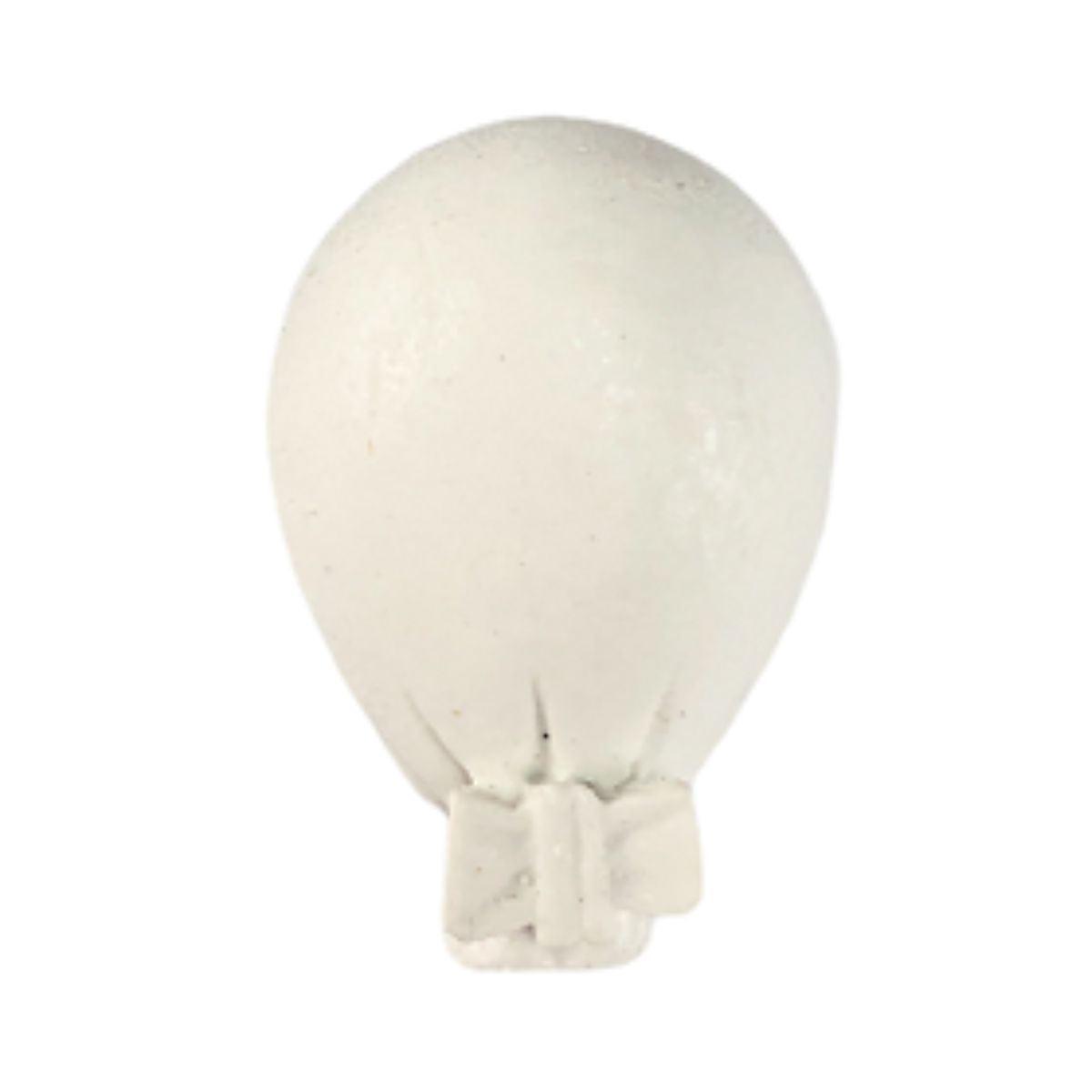 Aplique Balão Pequeno Liso 4x2,8cm com 2 unidades Resina - Palácio da Arte