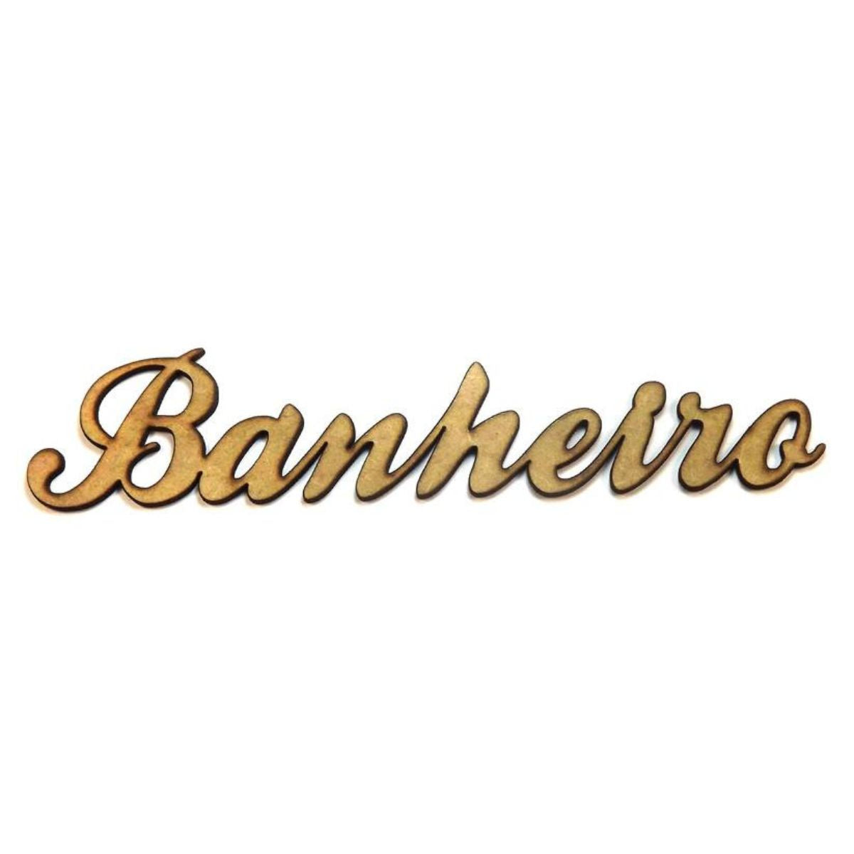 Aplique Banheiro 17x4cm em MDF - Palácio da Arte
