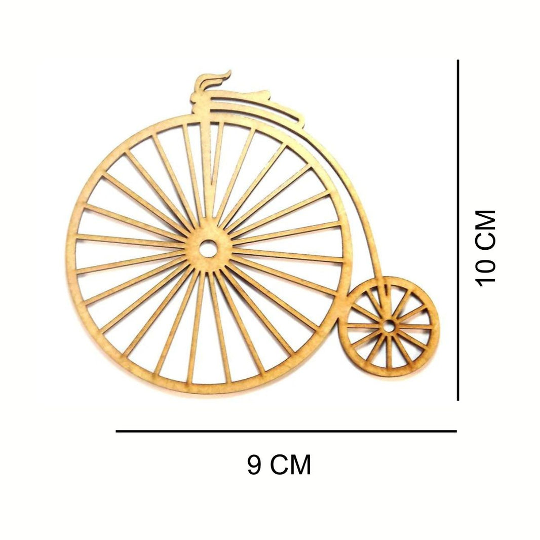 Aplique Bicicleta de Circo Pequena 10x9cm em MDF - Palácio da Arte