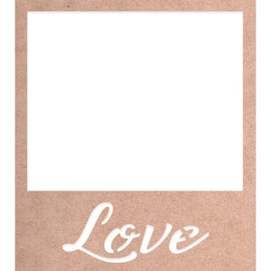 Aplique Cardboard Litoarte CBL-001 7,5x8,5cm Memórias Vintage Moldura Love - Palácio da Arte