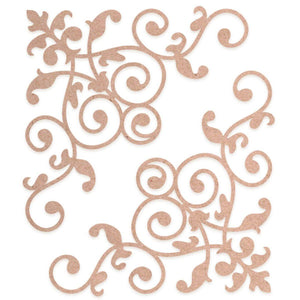Aplique Cardboard Litoarte CBL-003 7,5x8,5cm Memórias Vintage Cartoneiras Arabesco - Palácio da Arte