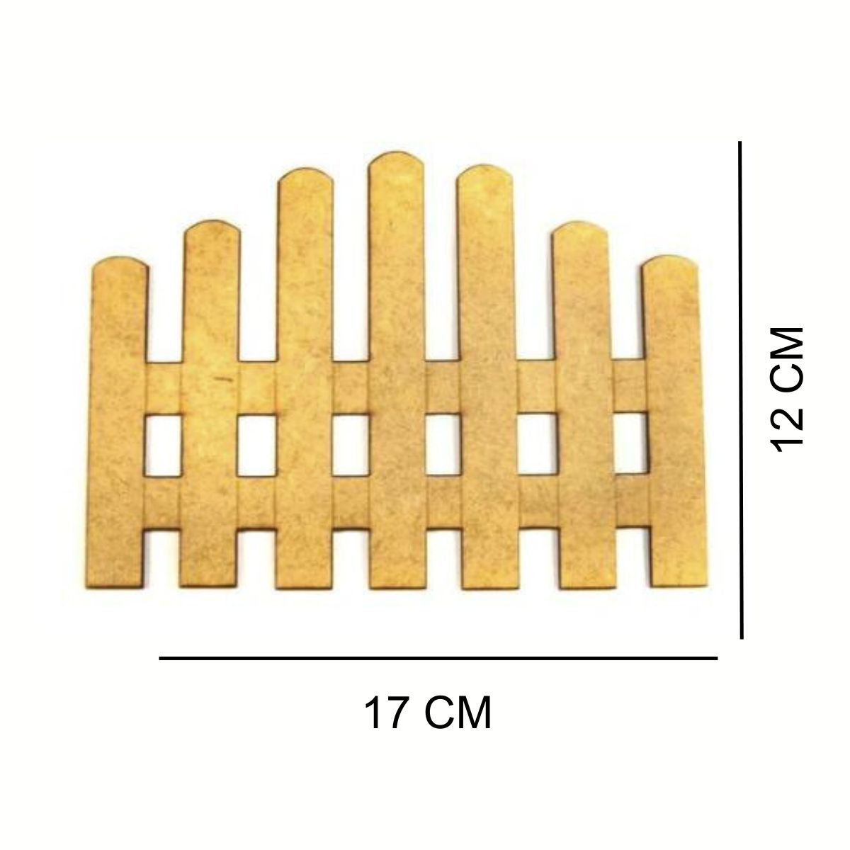 Aplique Cerquinha 17x12cm em MDF - Palácio da Arte