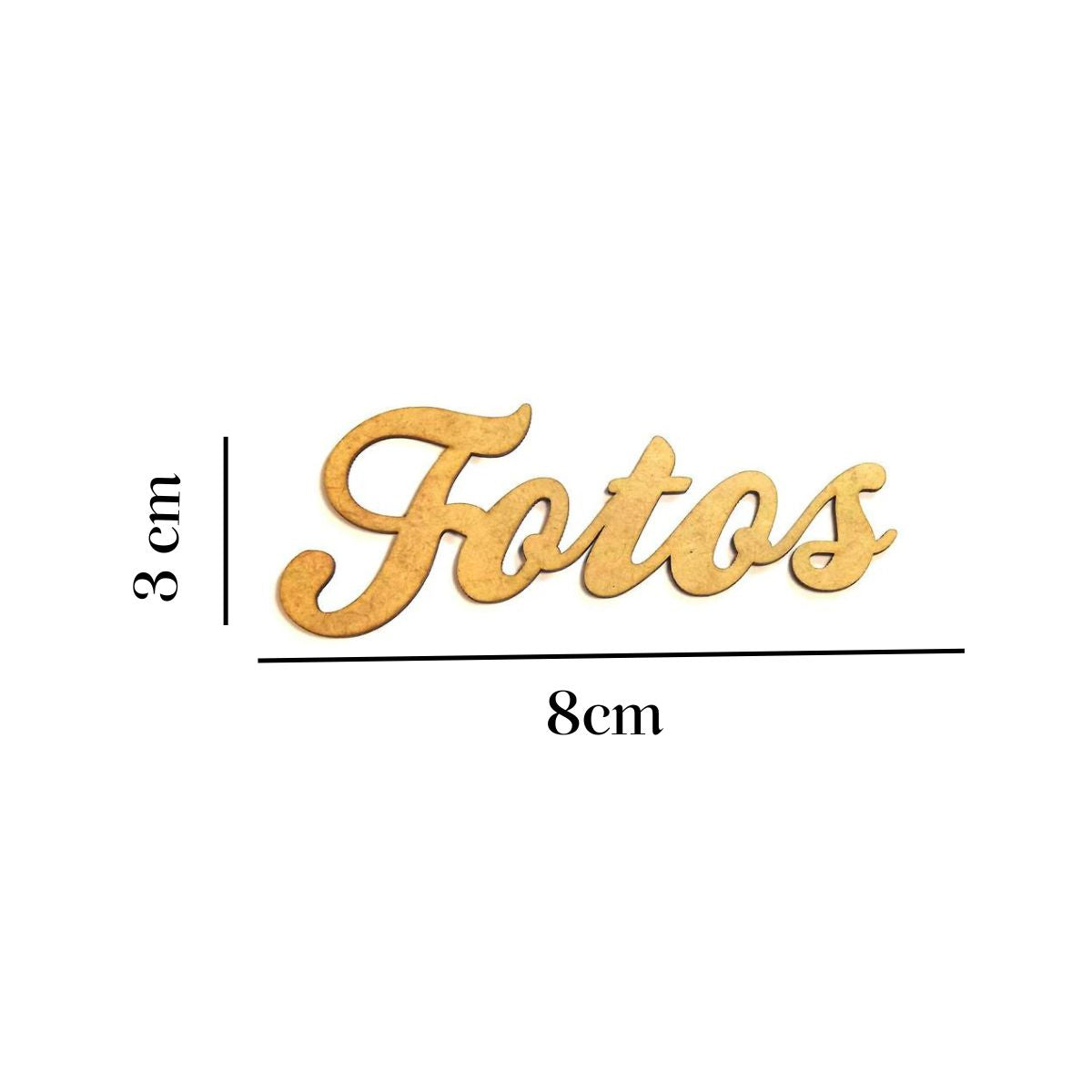 Aplique Fotos 8x3cm em MDF - Palácio da Arte