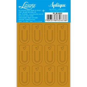 Aplique Laminado Litoarte FLR-001 7x8,5cm Clips - Palácio da Arte