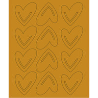 Aplique Laminado Litoarte FLR-002 7x8,5cm Clips II Corações - Palácio da Arte