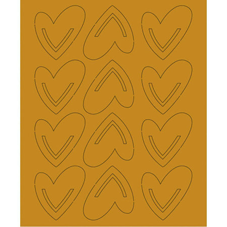 Aplique Laminado Litoarte FLR-002 7x8,5cm Clips II Corações - Palácio da Arte