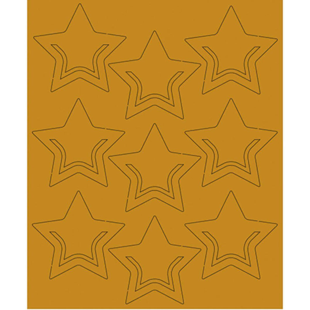 Aplique Laminado Litoarte FLR-003 7x8,5cm Natal Clips III Estrelas - Palácio da Arte