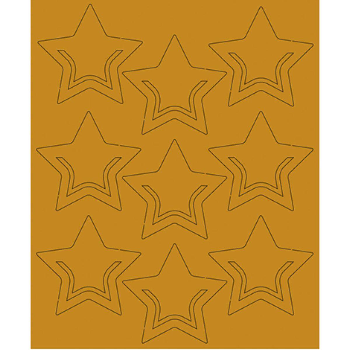 Aplique Laminado Litoarte FLR-003 7x8,5cm Natal Clips III Estrelas - Palácio da Arte