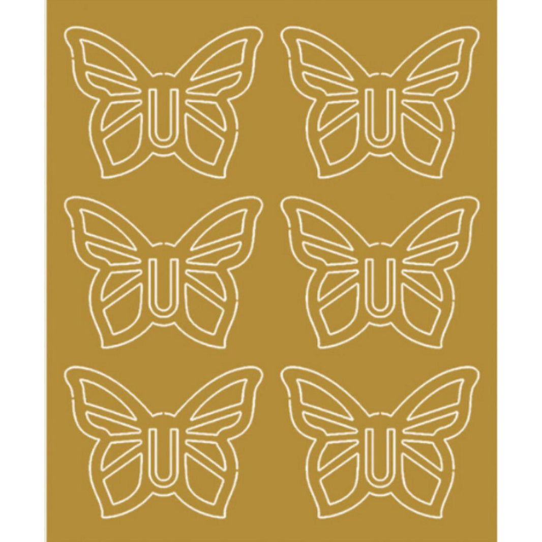 Aplique Laminado Litoarte FLR-004 7x8,5cm Natal Clips IV Borboleta - Palácio da Arte