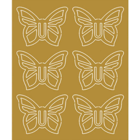 Aplique Laminado Litoarte FLR-004 7x8,5cm Natal Clips IV Borboleta - Palácio da Arte
