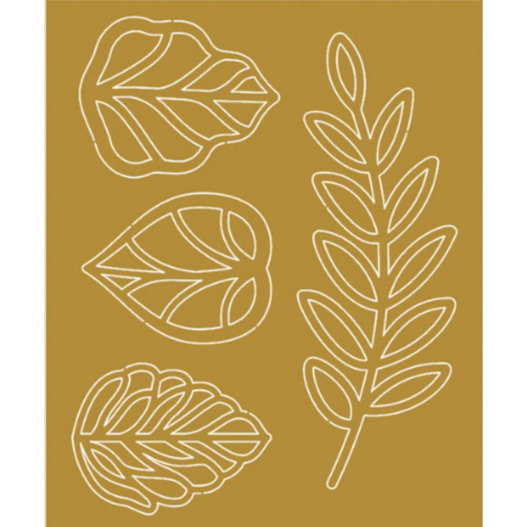 Aplique Laminado Litoarte FLR-006 7x8,5cm Natal Folhas Vazadas - Palácio da Arte