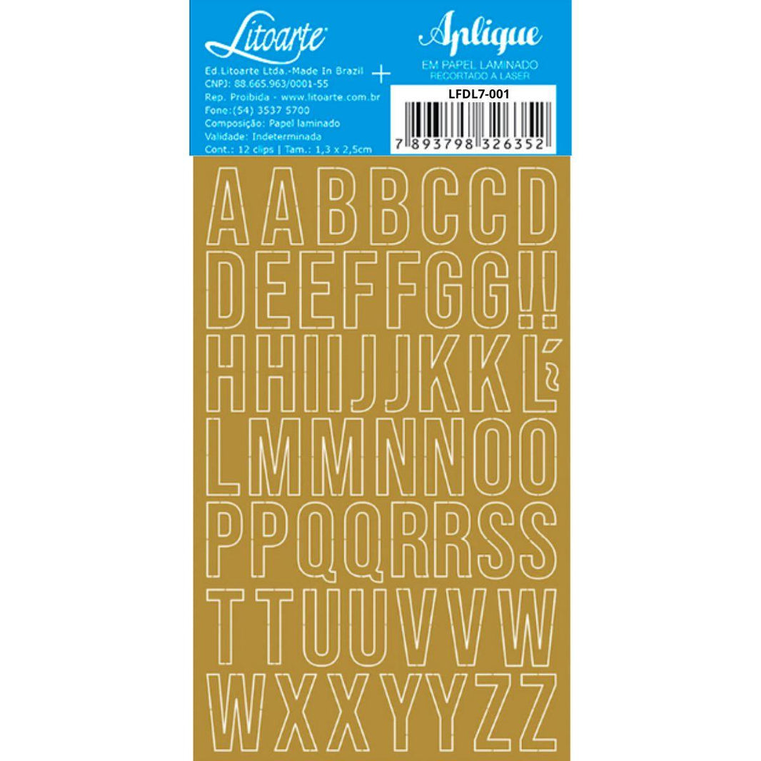 Aplique Laminado Litoarte LFDL4-001 10x16cm Natal Letras - Palácio da Arte