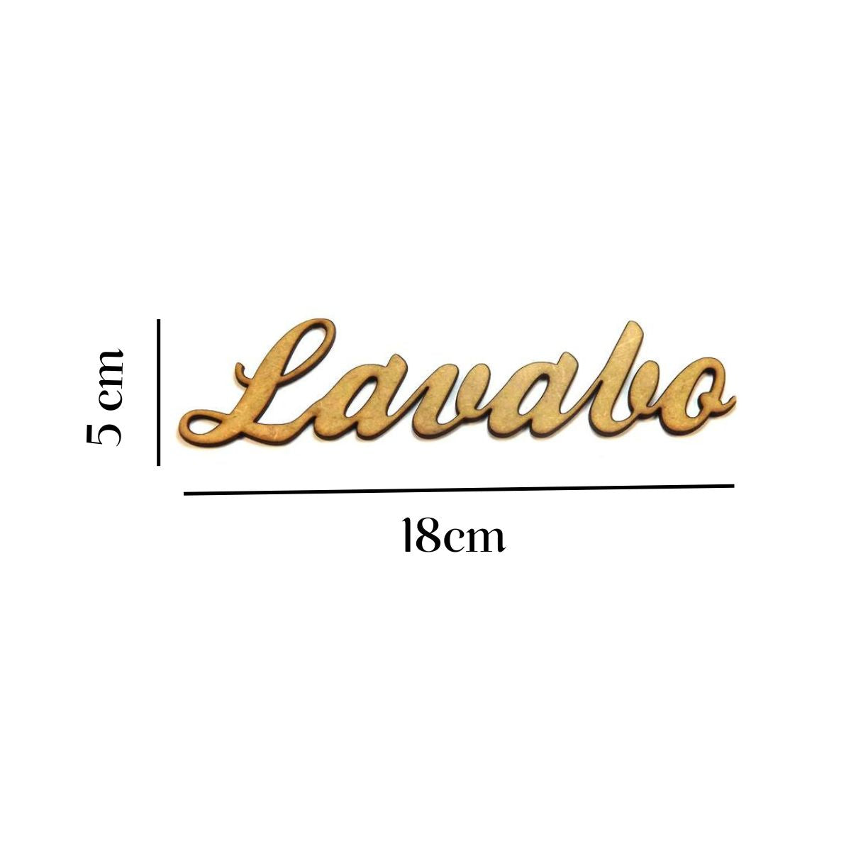Aplique Lavabo 18x5cm em MDF - Palácio da Arte