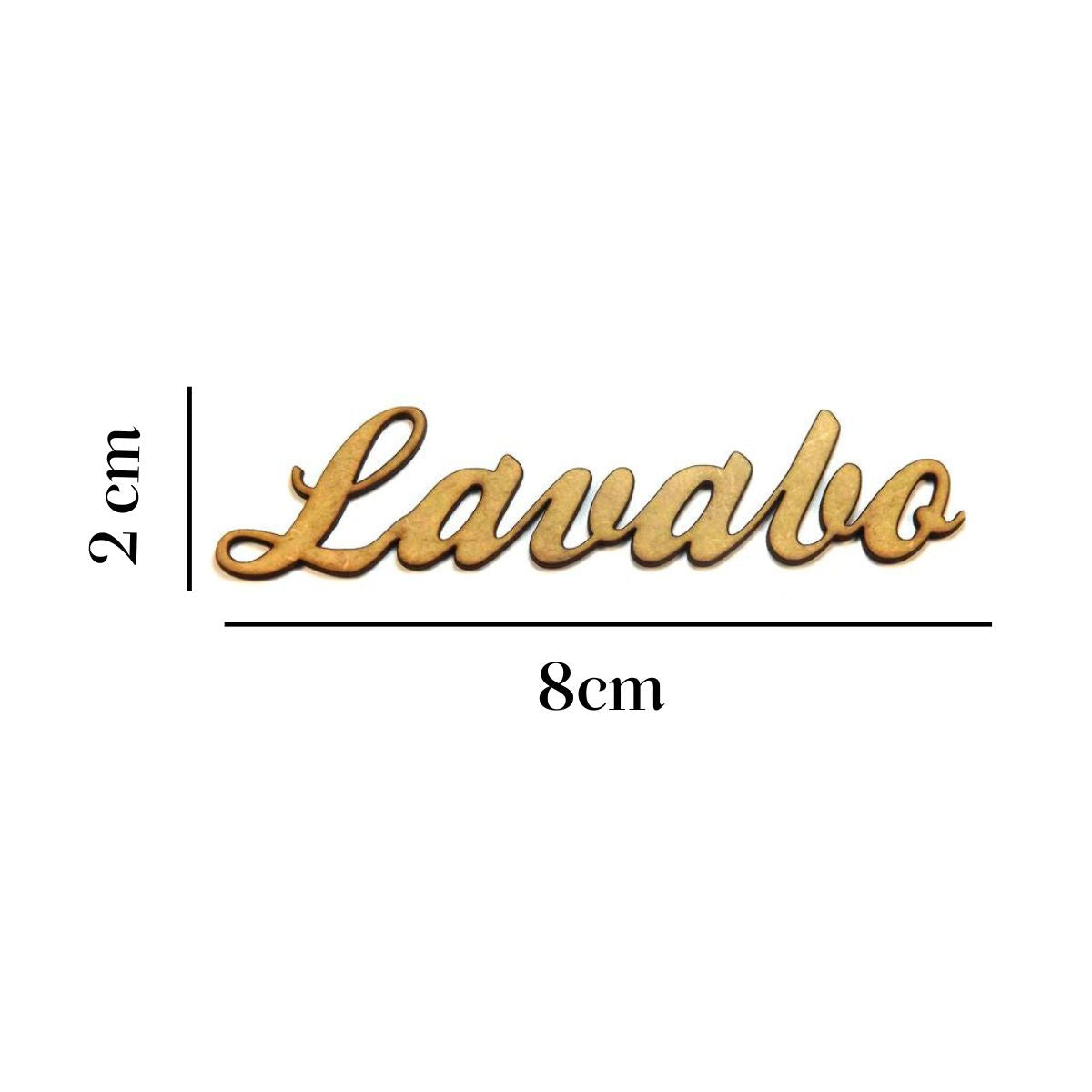 Aplique Lavabo 8x3cm em MDF - Palácio da Arte