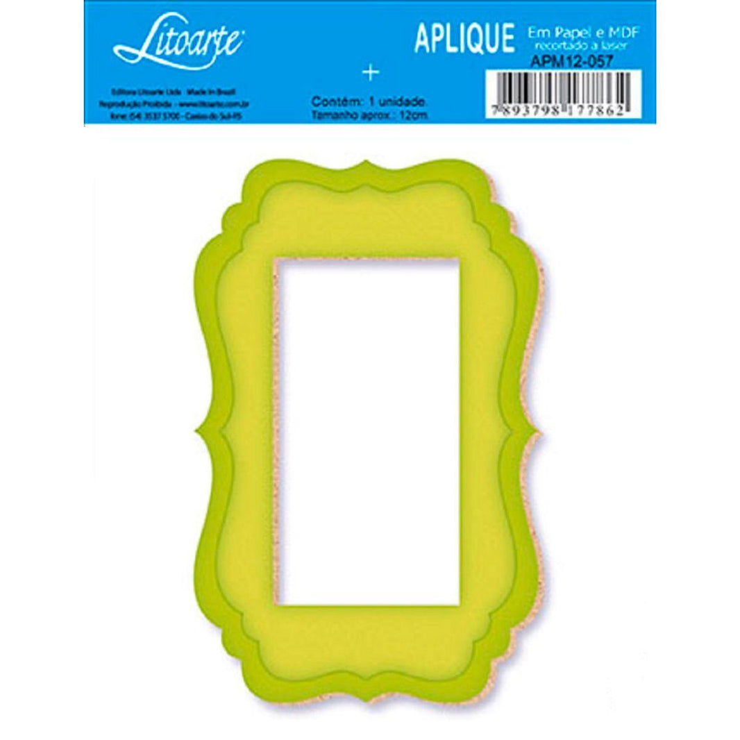 Aplique Litoarte APM12-057 12cm Moldura II - Palácio da Arte