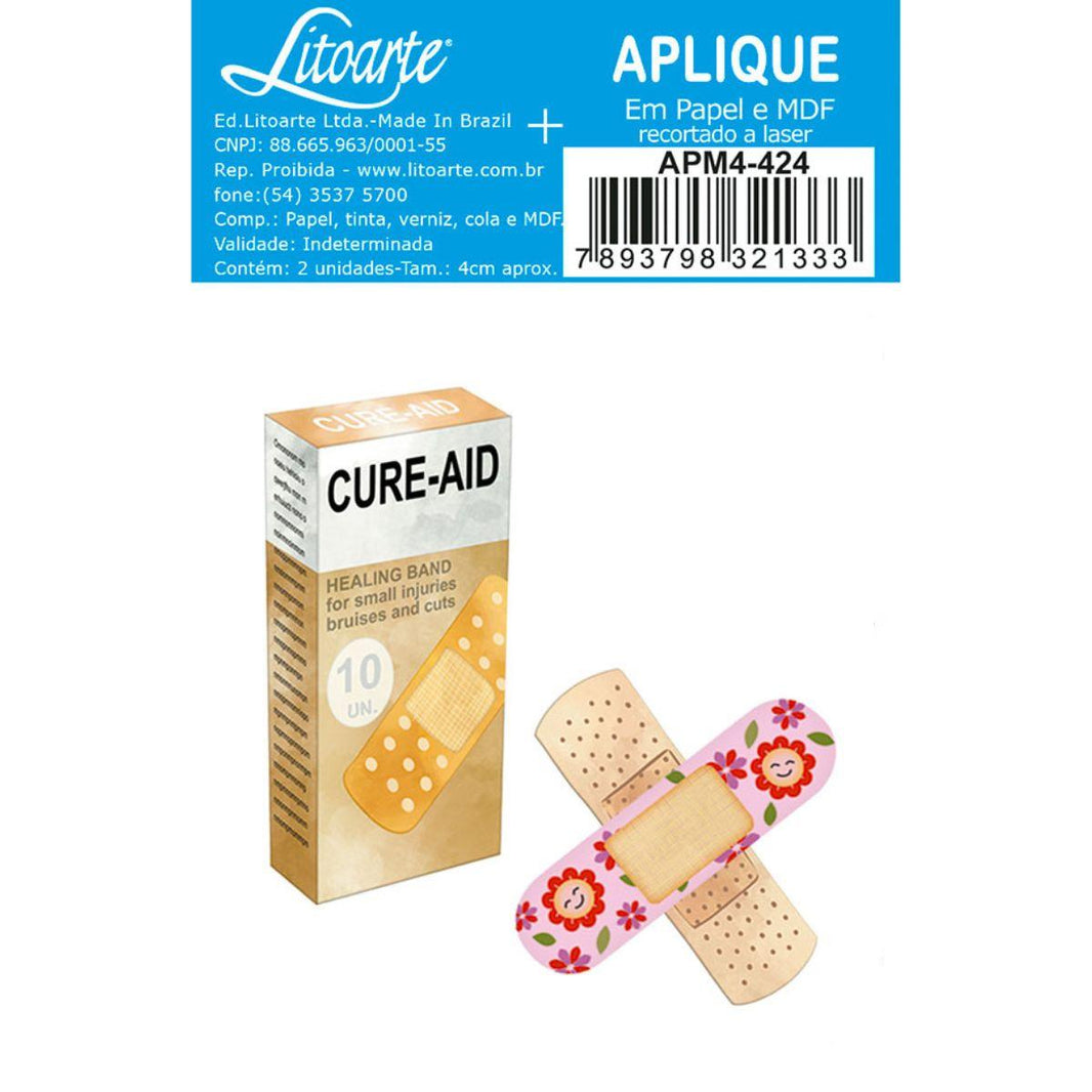 Aplique Litoarte APM4-424 4cm Curativos 2 peças - Palácio da Arte