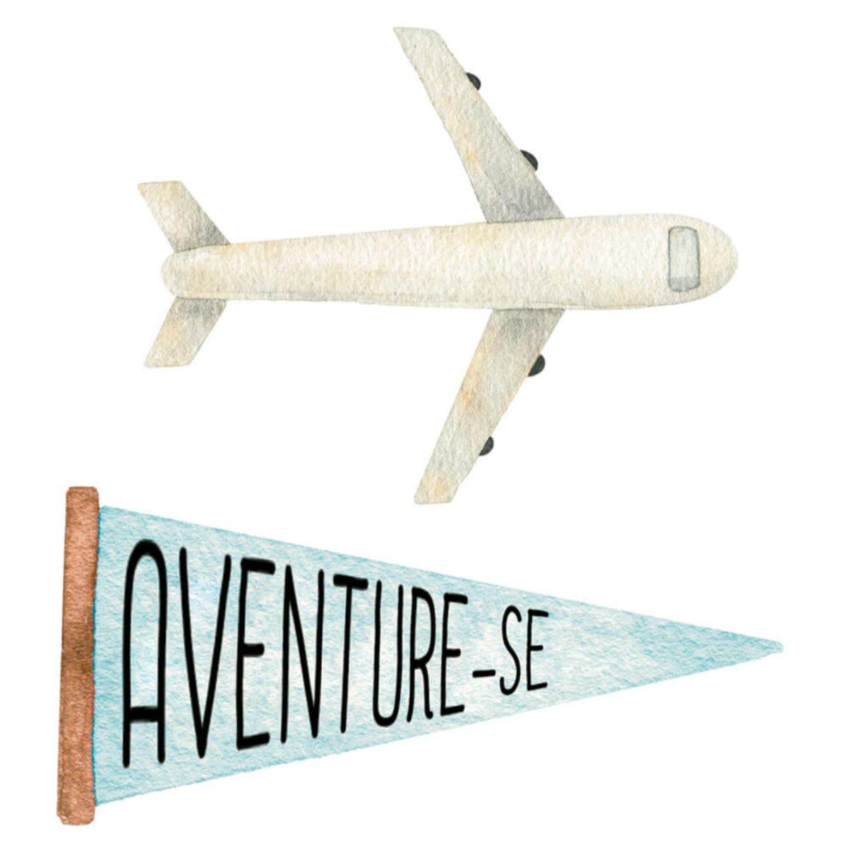 Aplique Litoarte APM4-426 4cm Kit Viagem Avião 2 peças - Palácio da Arte