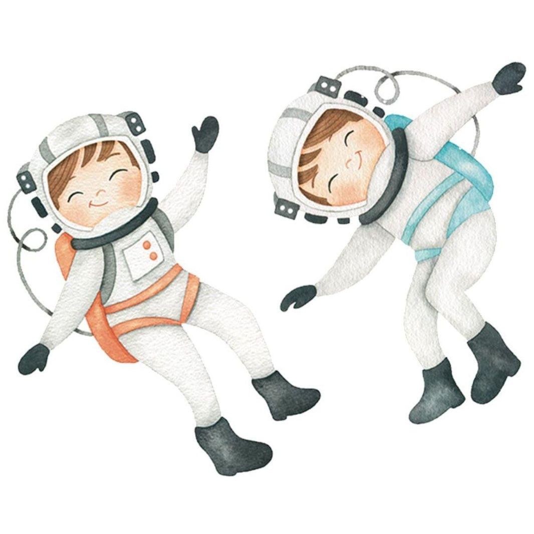 Aplique Litoarte APM4-442 4cm Meu Universo Astronautas 2 peças - Palácio da Arte