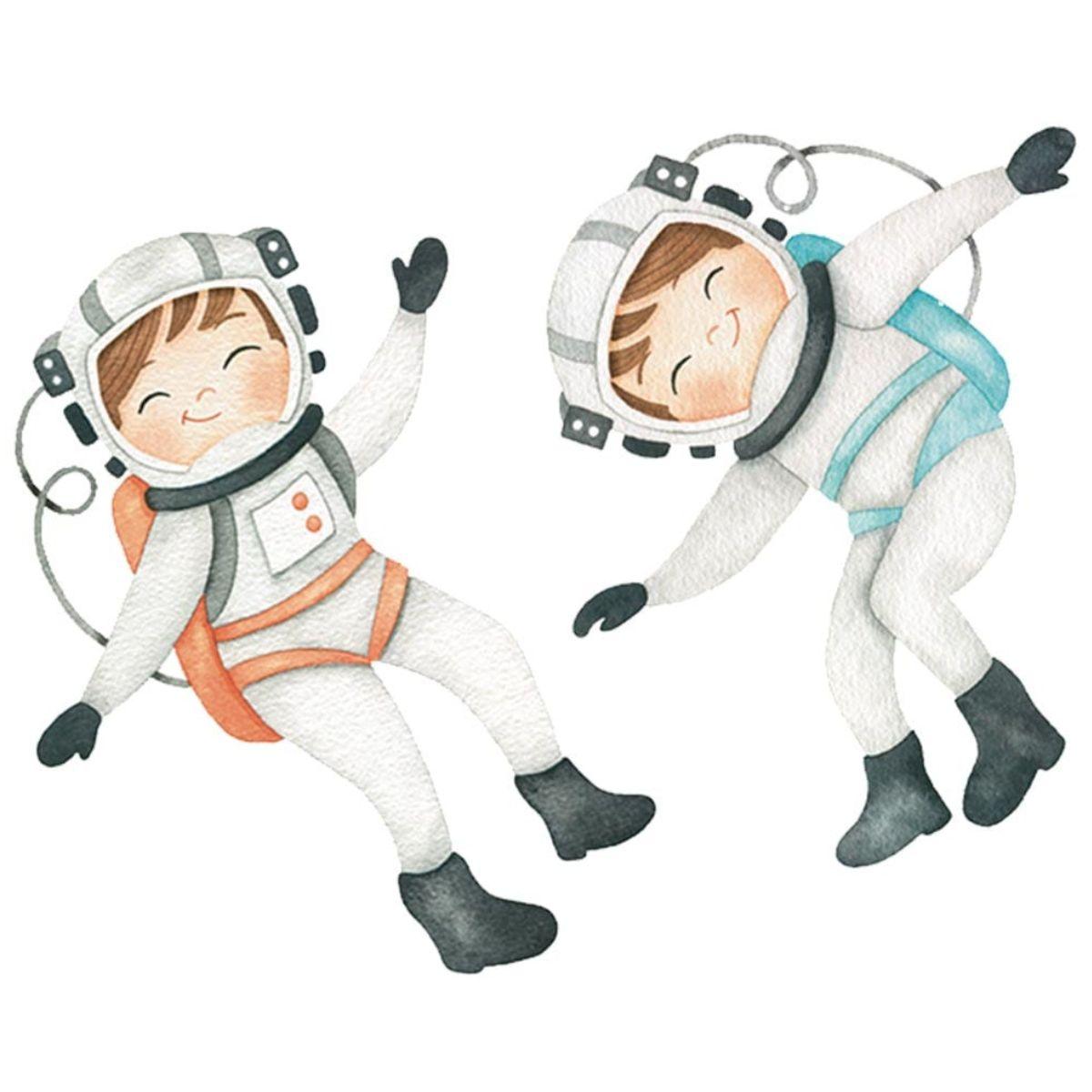 Aplique Litoarte APM4-442 4cm Meu Universo Astronautas 2 peças - Palácio da Arte