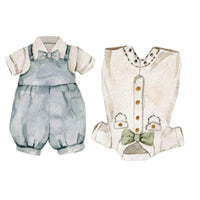 Aplique Litoarte APM4-450 4cm Boho Baby Boy Roupinhas 2 peças - Palácio da Arte