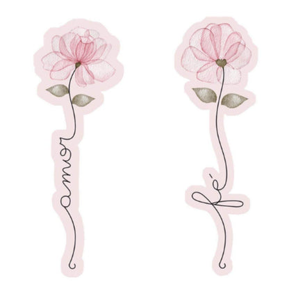 Aplique Litoarte APM4-475 4cm Dia das Mães Carinho Flores Amor e Fé 2 peças - Palácio da Arte