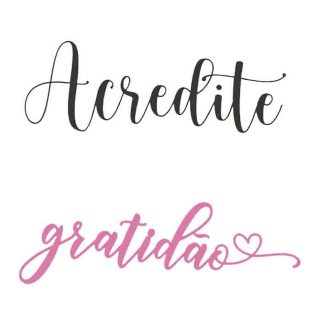 Aplique Litoarte APM4-481 4cm Renascer Acredite e Gratidão 2 peças - Palácio da Arte