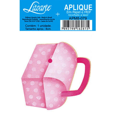 Aplique Litoarte APM8-079 8cm Bolsa - Palácio da Arte