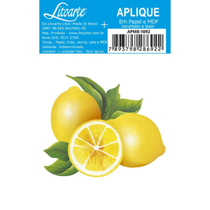Aplique Litoarte APM8-1092 8cm Limões - Palácio da Arte