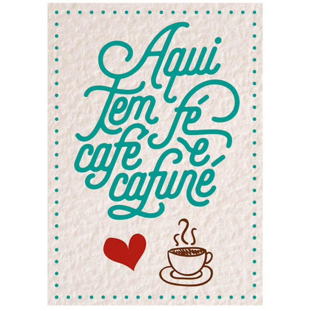 Aplique Litoarte APM8-1123 8cm Aqui tem Café - Palácio da Arte
