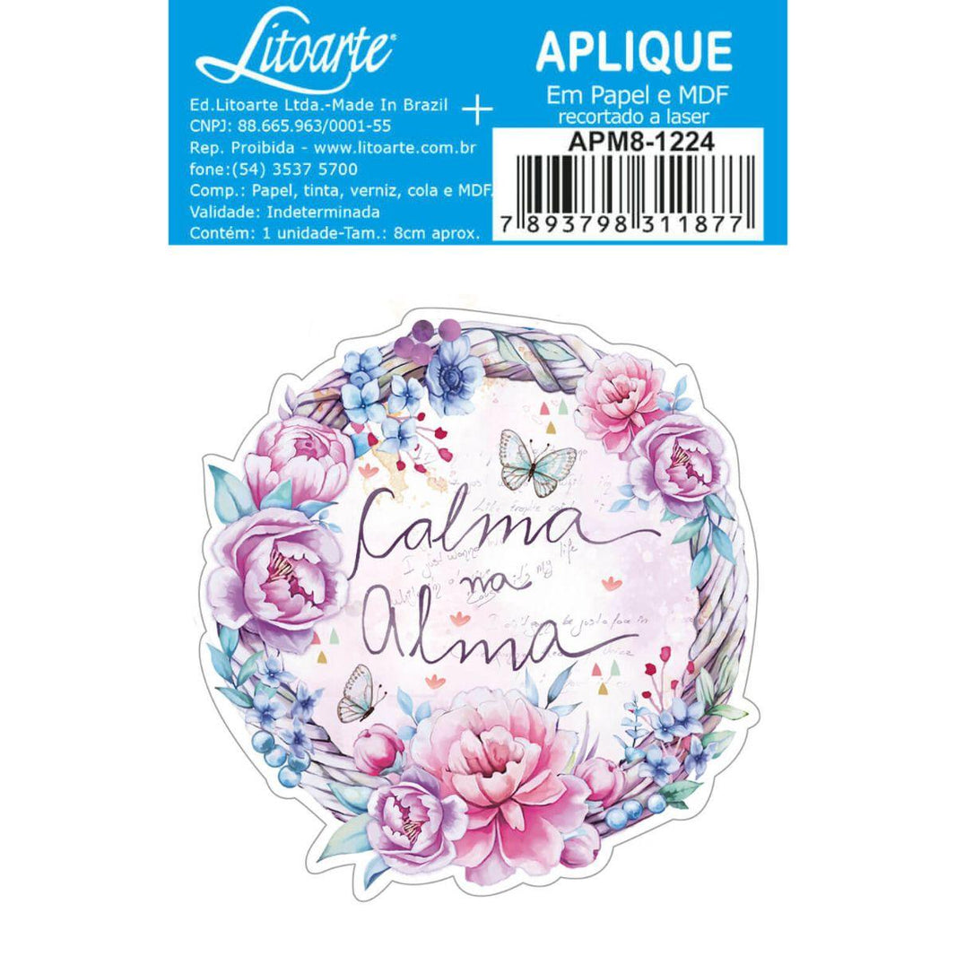 Aplique Litoarte APM8-1224 8cm Guirlanda - Palácio da Arte