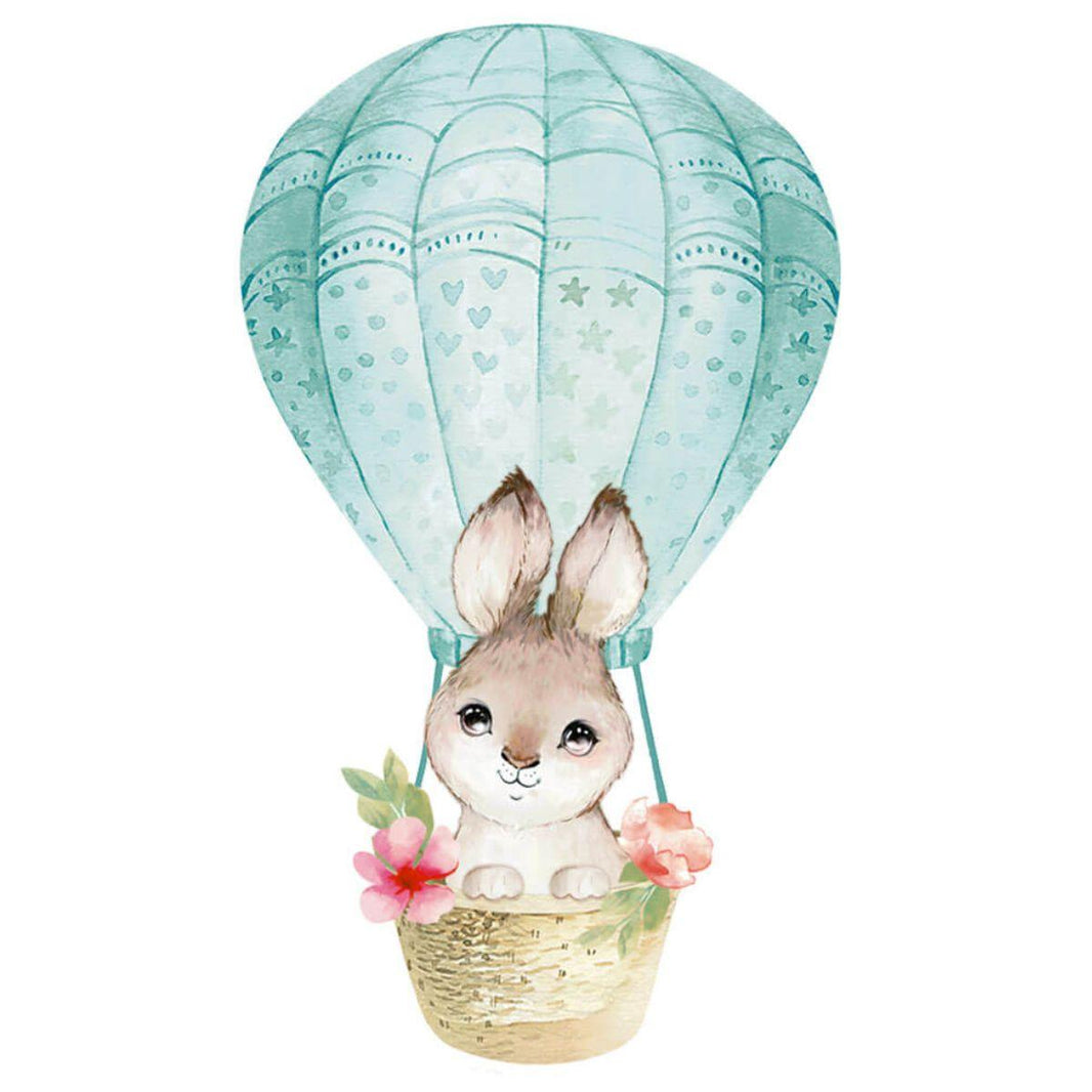 Aplique Litoarte APM8-1287 8cm Coelho no Balão - Palácio da Arte