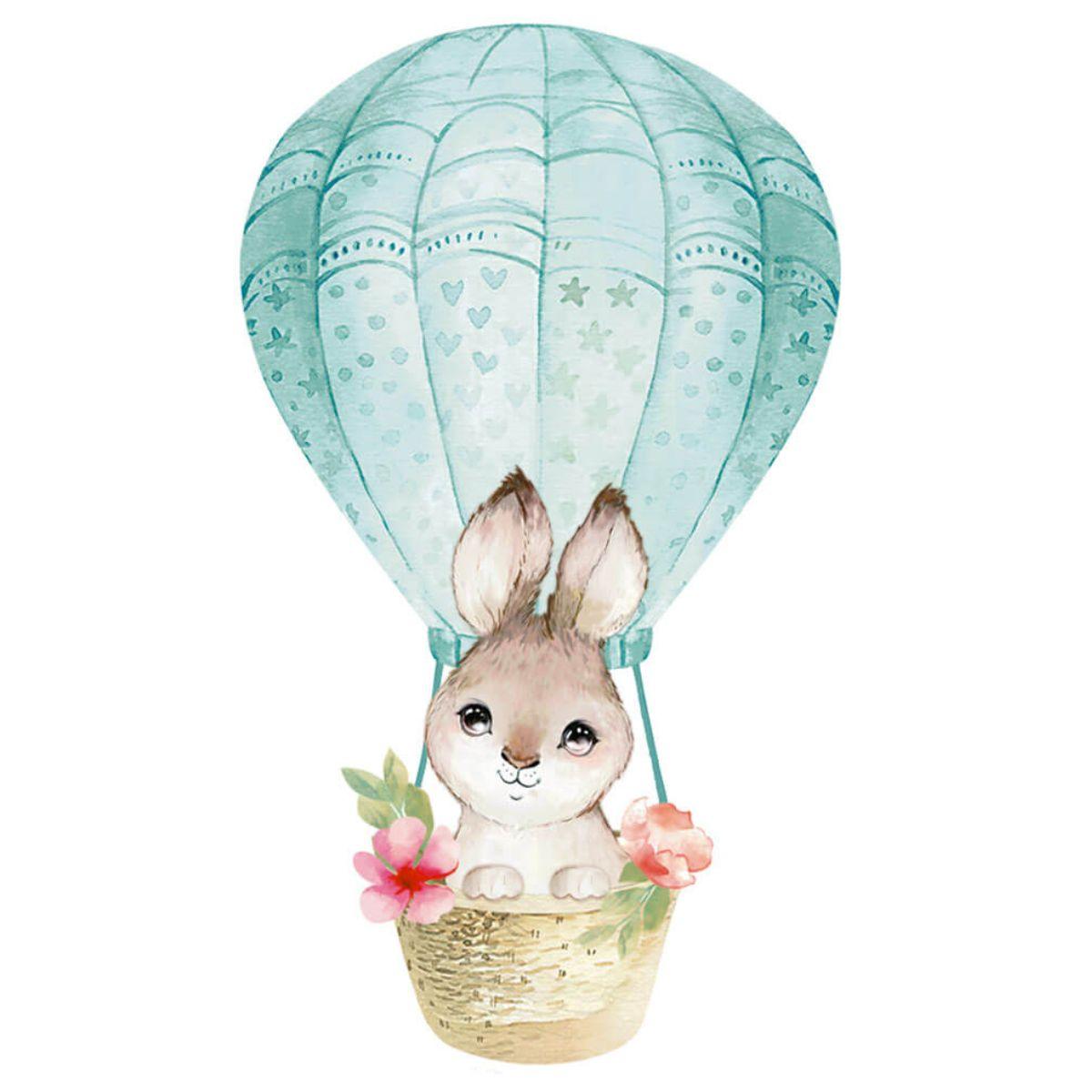 Aplique Litoarte APM8-1287 8cm Coelho no Balão - Palácio da Arte