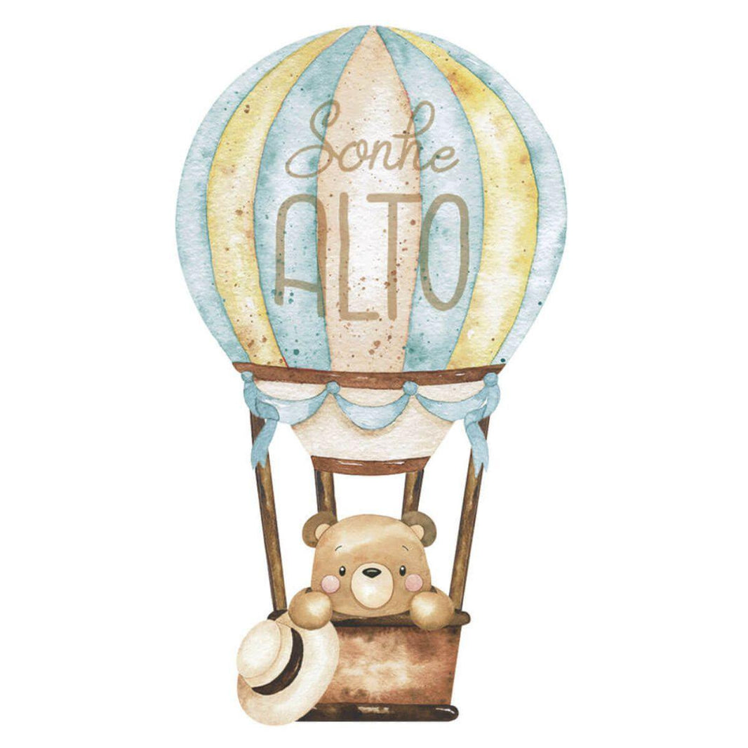 Aplique Litoarte APM8-1297 8cm Kit Viagem Balão - Palácio da Arte