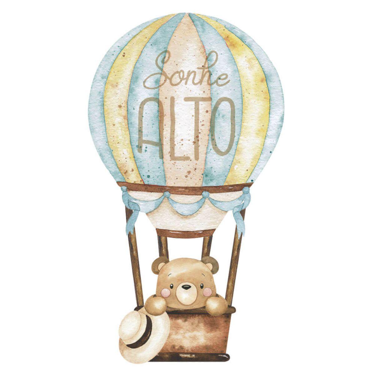 Aplique Litoarte APM8-1297 8cm Kit Viagem Balão - Palácio da Arte
