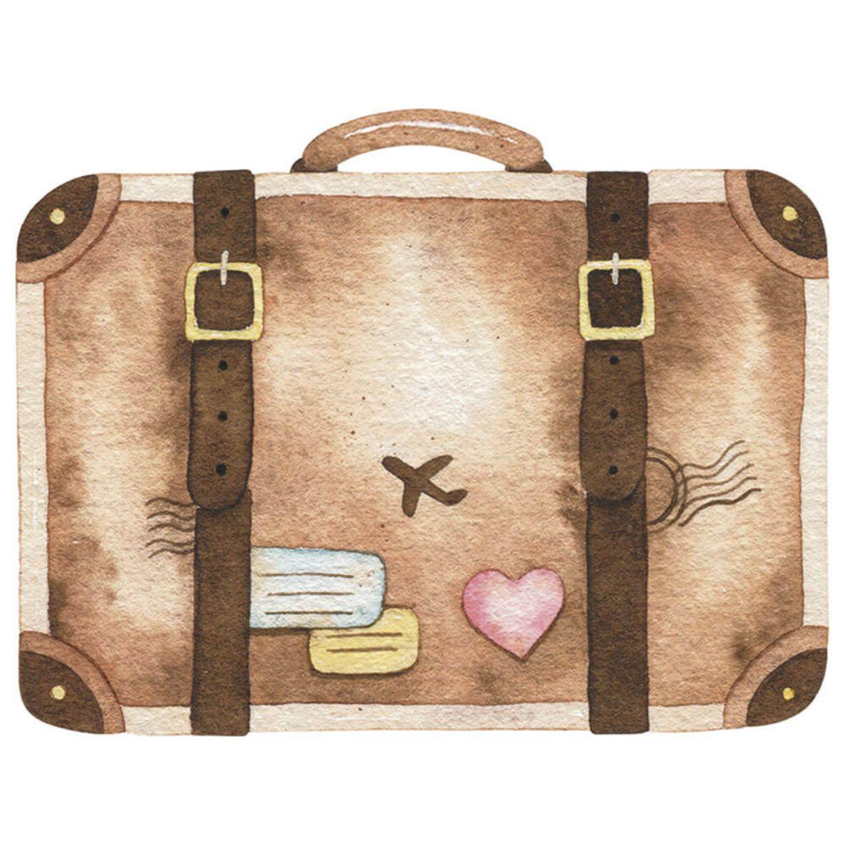 Aplique Litoarte APM8-1299 8cm Kit Viagem Mala - Palácio da Arte