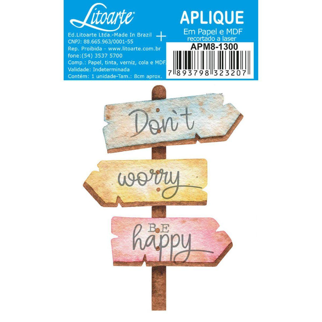 Aplique Litoarte APM8-1300 8cm Kit Viagem Placa - Palácio da Arte